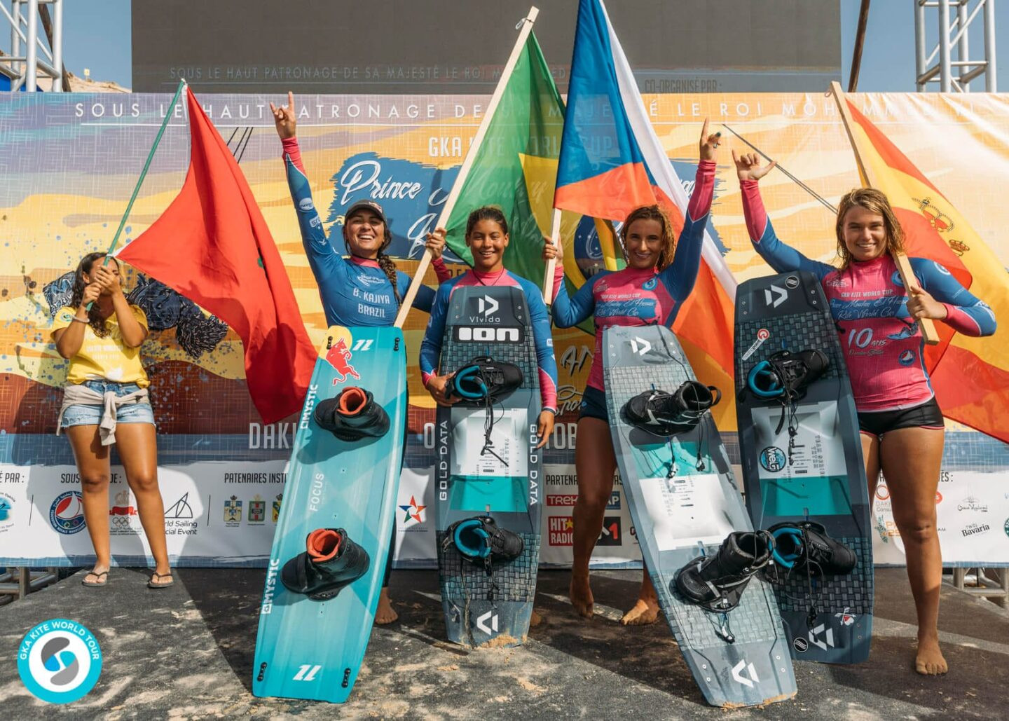 GKA Kite World Cup Dakhla women's podium