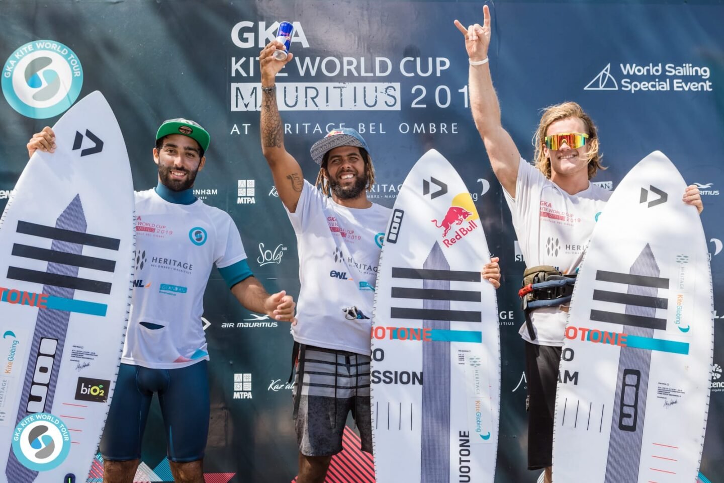 Men's podium: 1st Airton, 2nd James, 3rd Sebastian