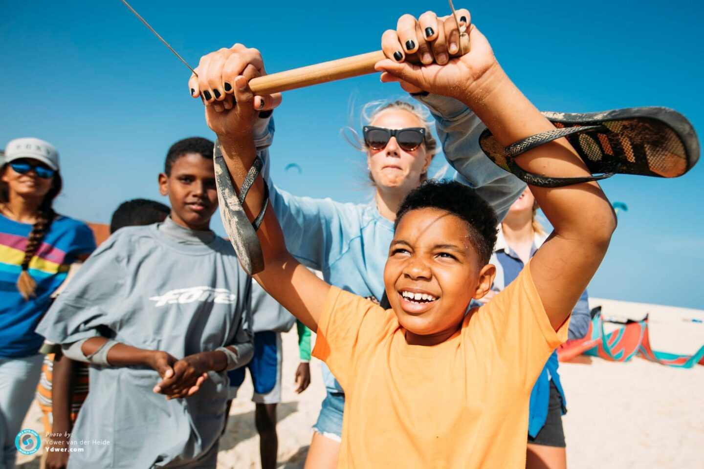 Teaching Kids to Kite in Cabo Verde with the Pros