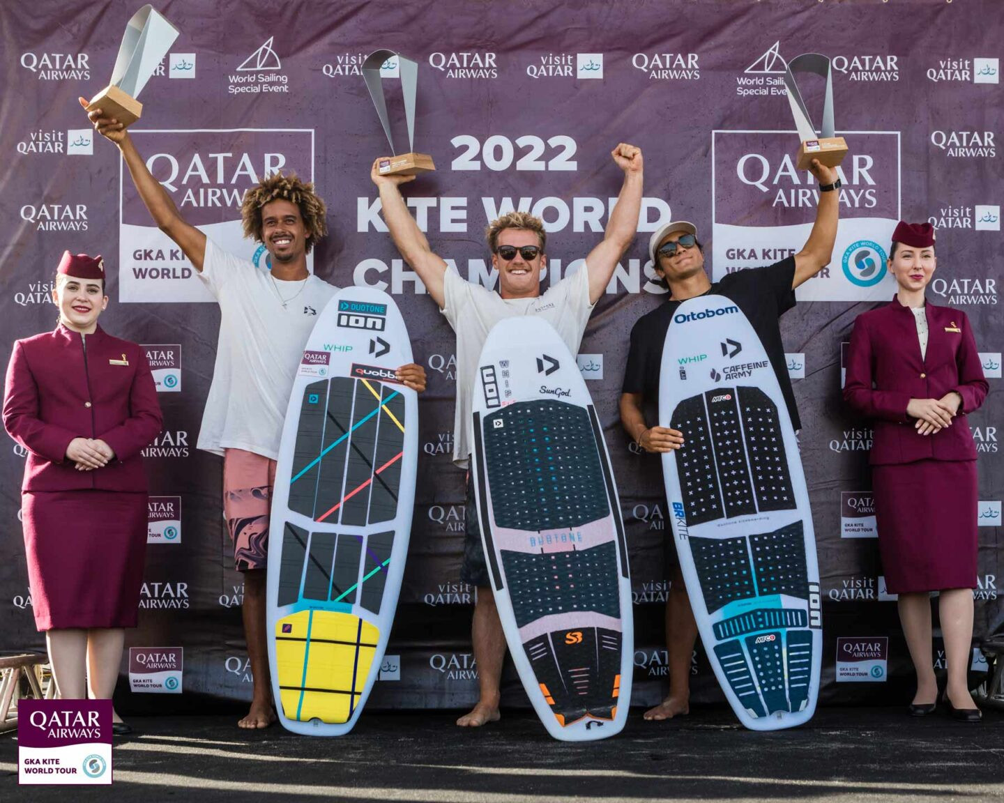 Men's Kite-Surf Championship podium