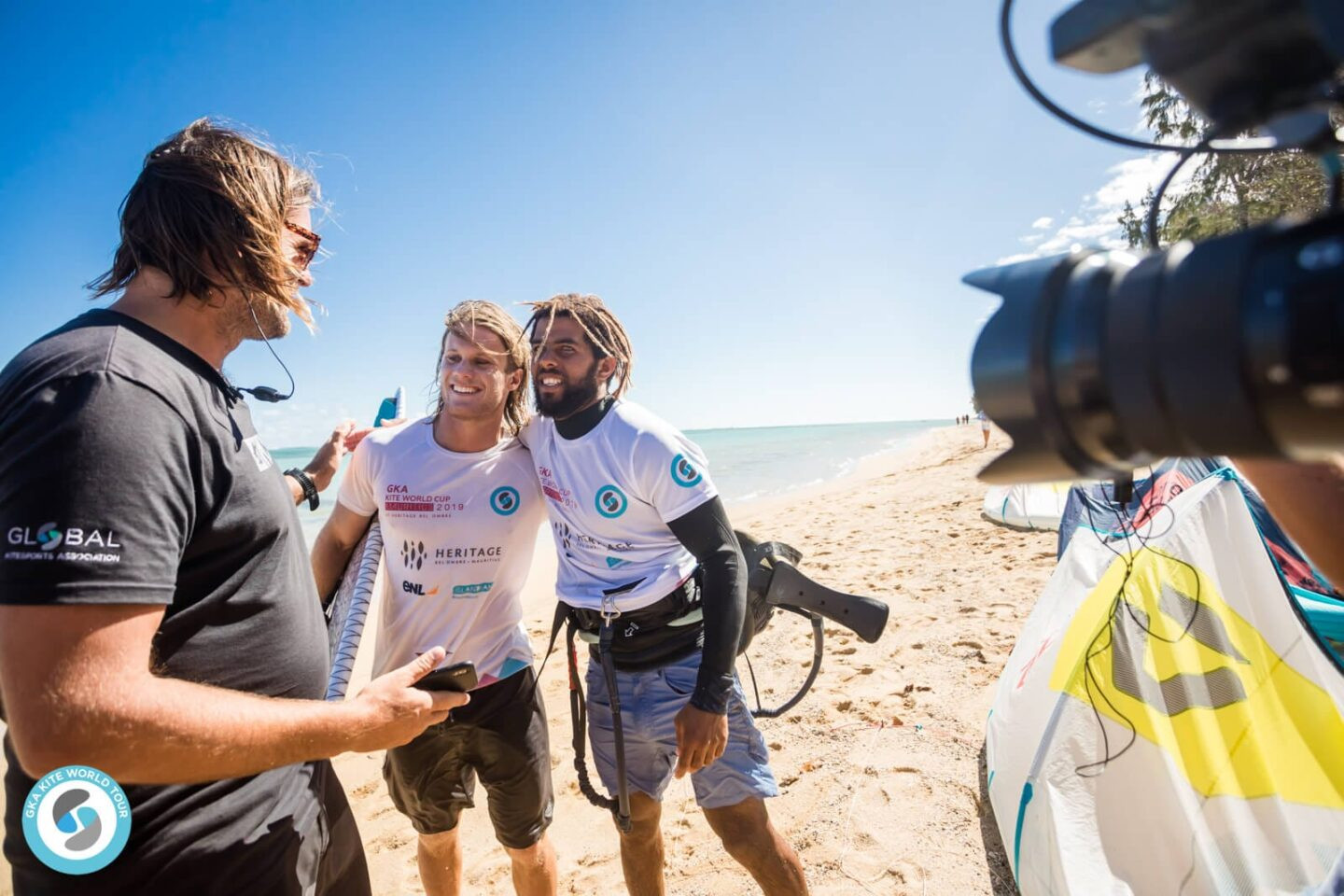 GKA Kite World Cup riders Airton Cozzolino and James Carew