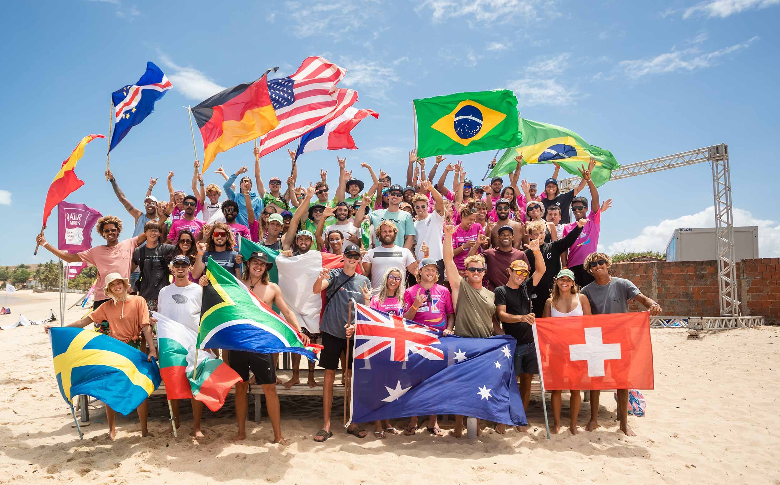 Kite-Surf & Hydrofoil-Freestyle Action on Day One in Taiba