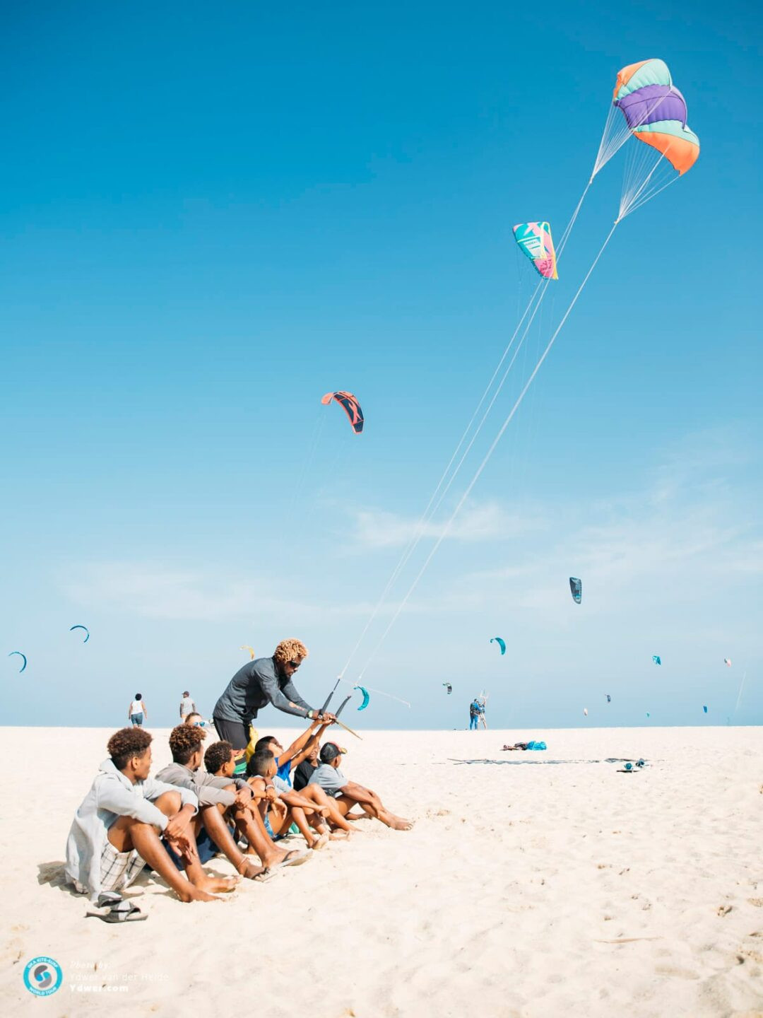Teaching Kids to Kite in Cabo Verde with the Pros