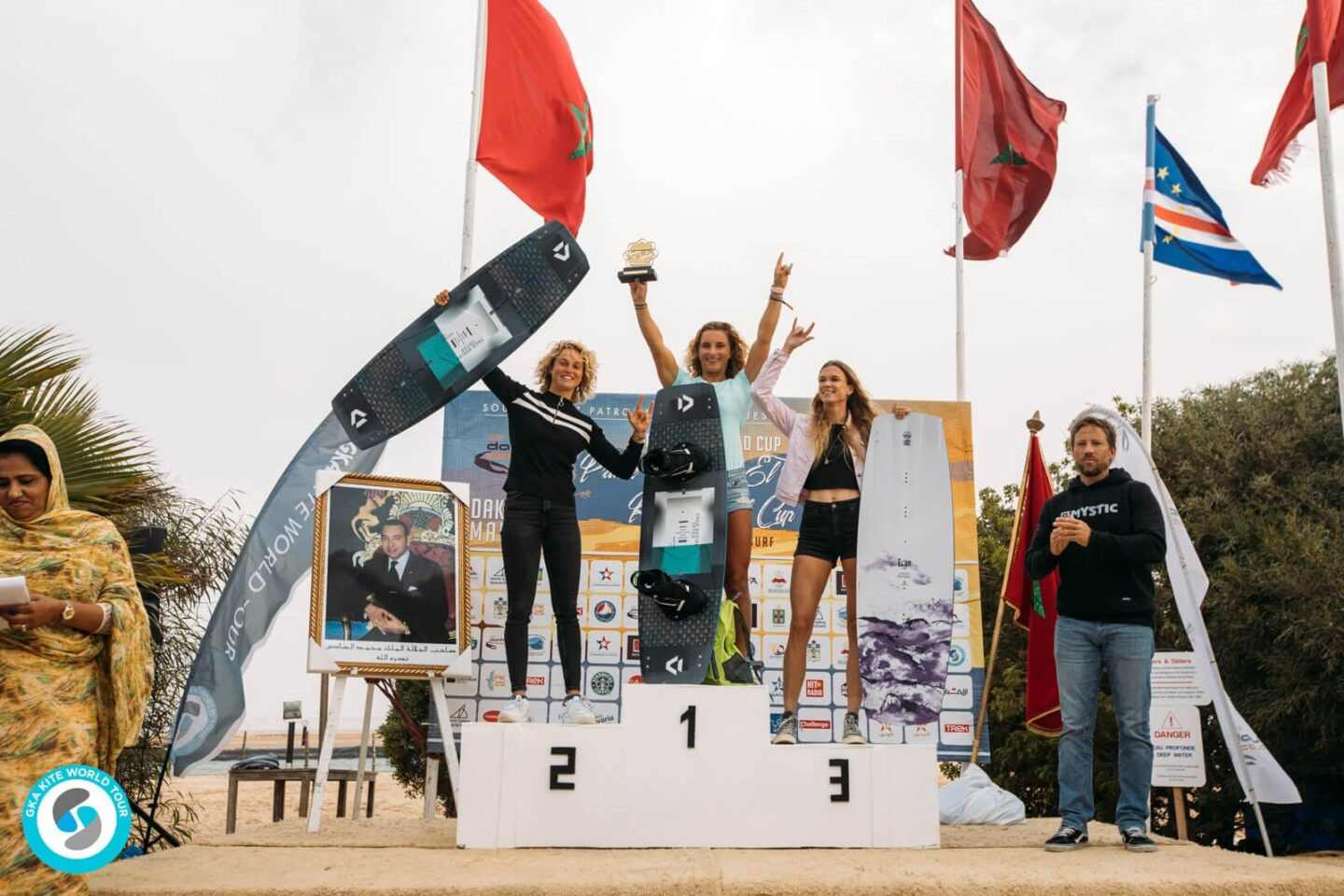 Women's Best Trick podium