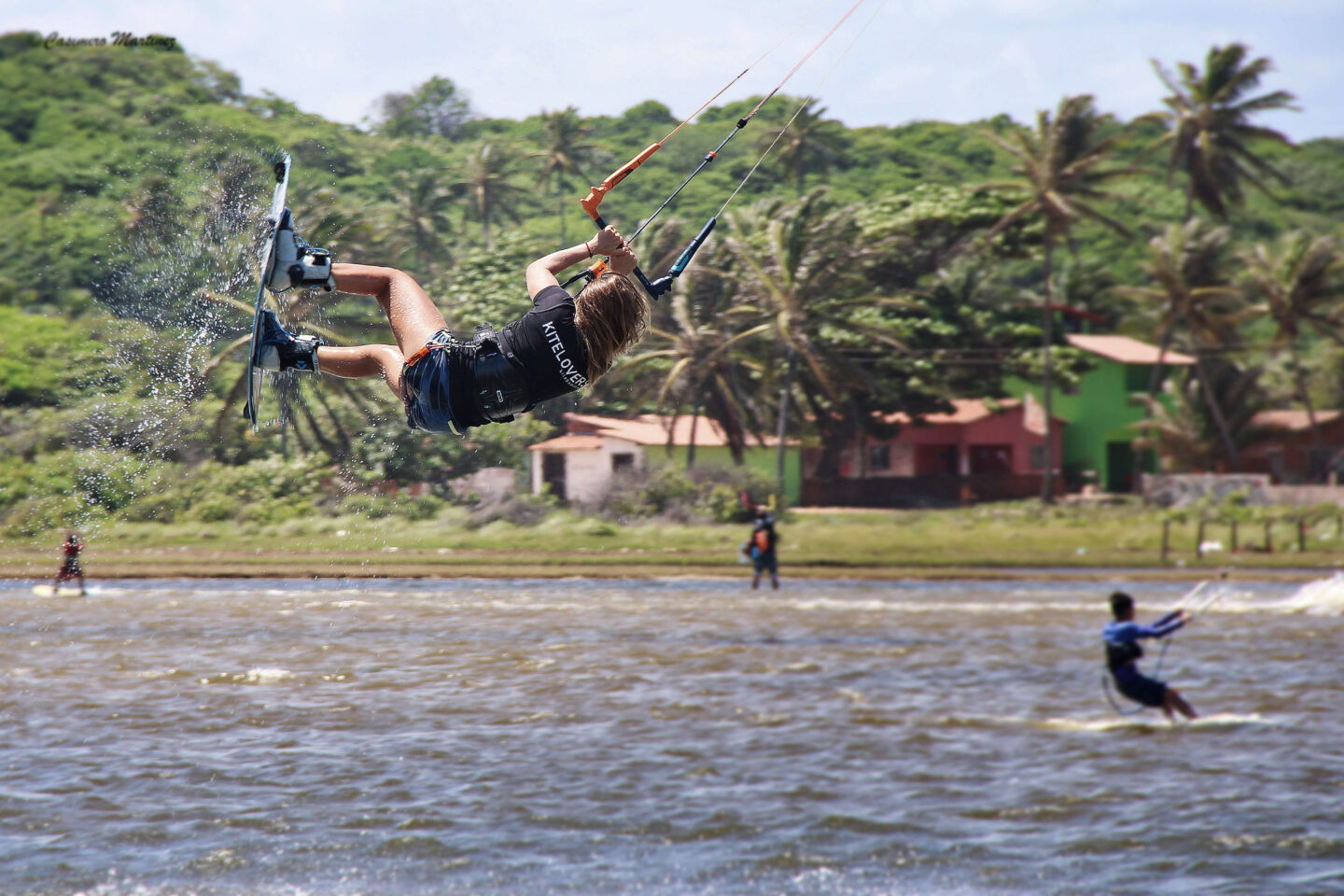 Claudia Leon in Action - Freestyle Kiteboarding